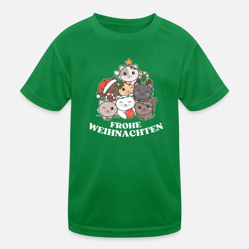 Joyeux Chat Chat Réveillon de Noël Chats T-shirt sport Enfant
