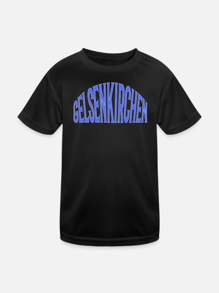 Gelsenkirchen - Kids Functional T-Shirt - black - Front
