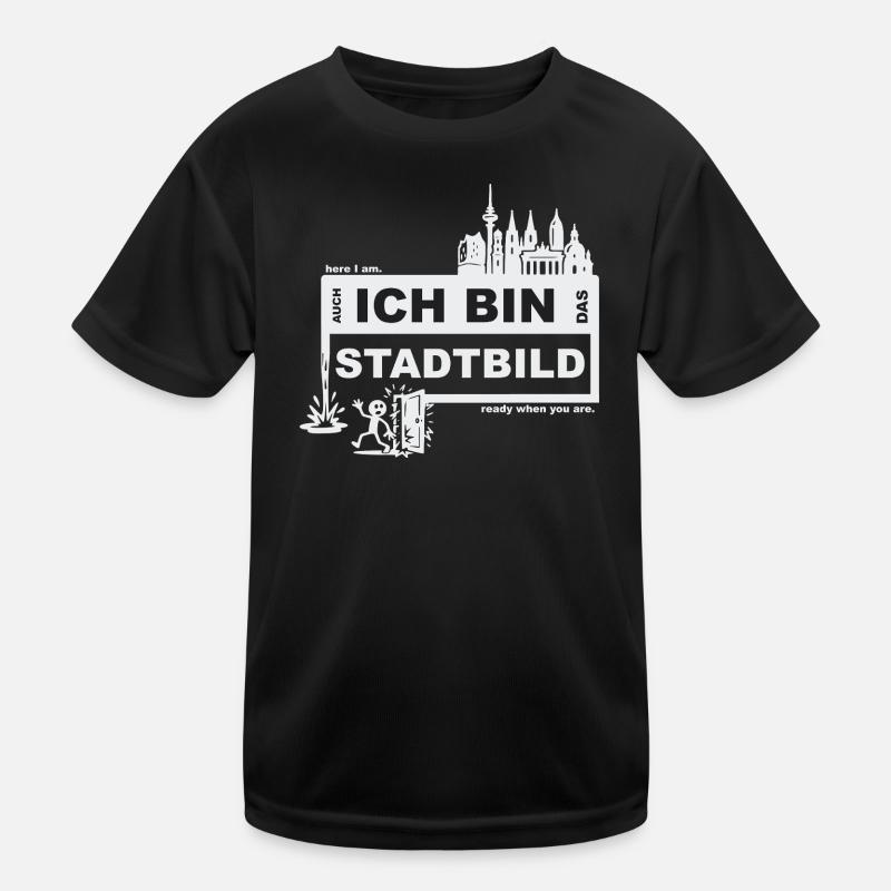 Cityscape - German - ready when you are Kids Functional T-Shirt
