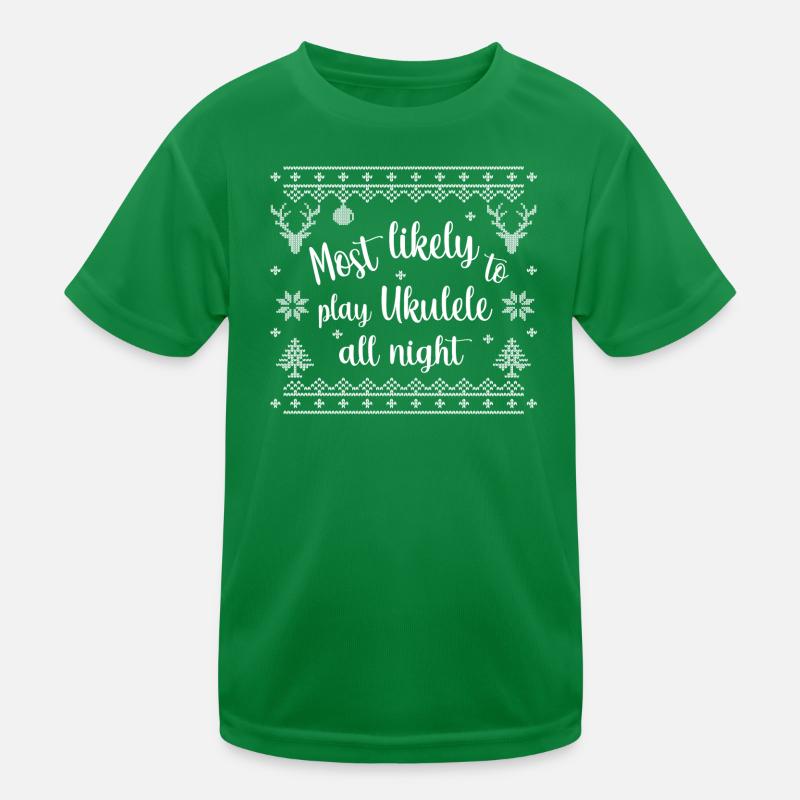 Le plus susceptible de jouer du ukulélé toute la nuit T-shirt sport Enfant