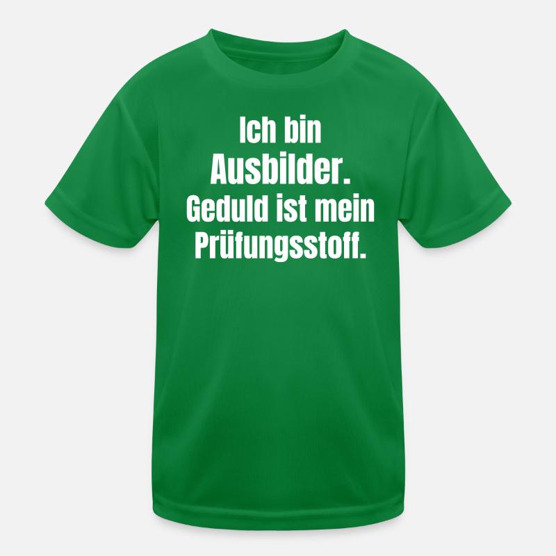 Patience as exam material Instructor Kids Functional T-Shirt