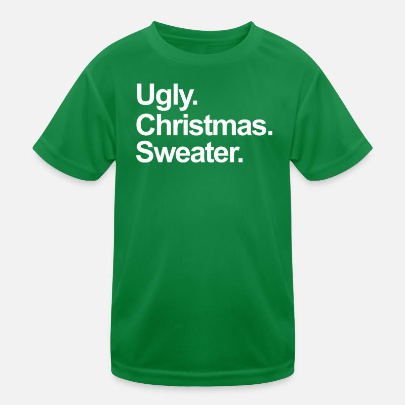 hässlicher Weihnachtspullover Kinder Funktions-T-Shirt