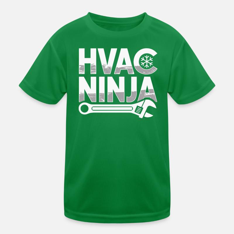 Funny HVAC Air Conditioning Repair HVAC Ninja Pros Kids Functional T-Shirt