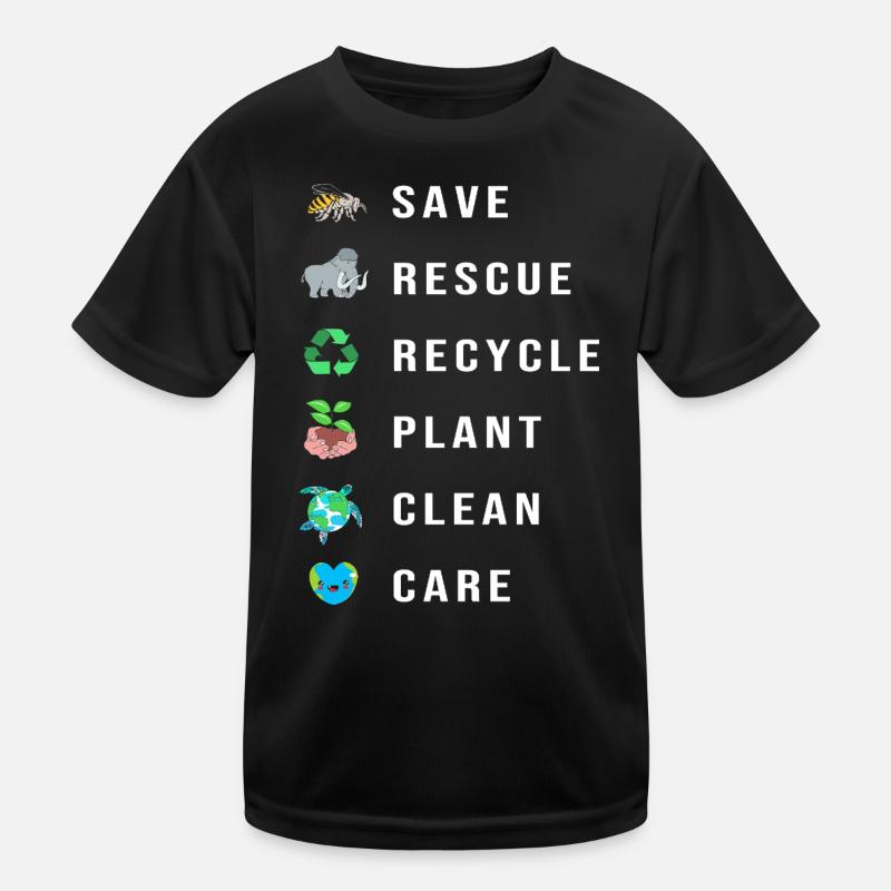 Klimawandel Umwelt Umweltschutz Kinder Funktions-T-Shirt