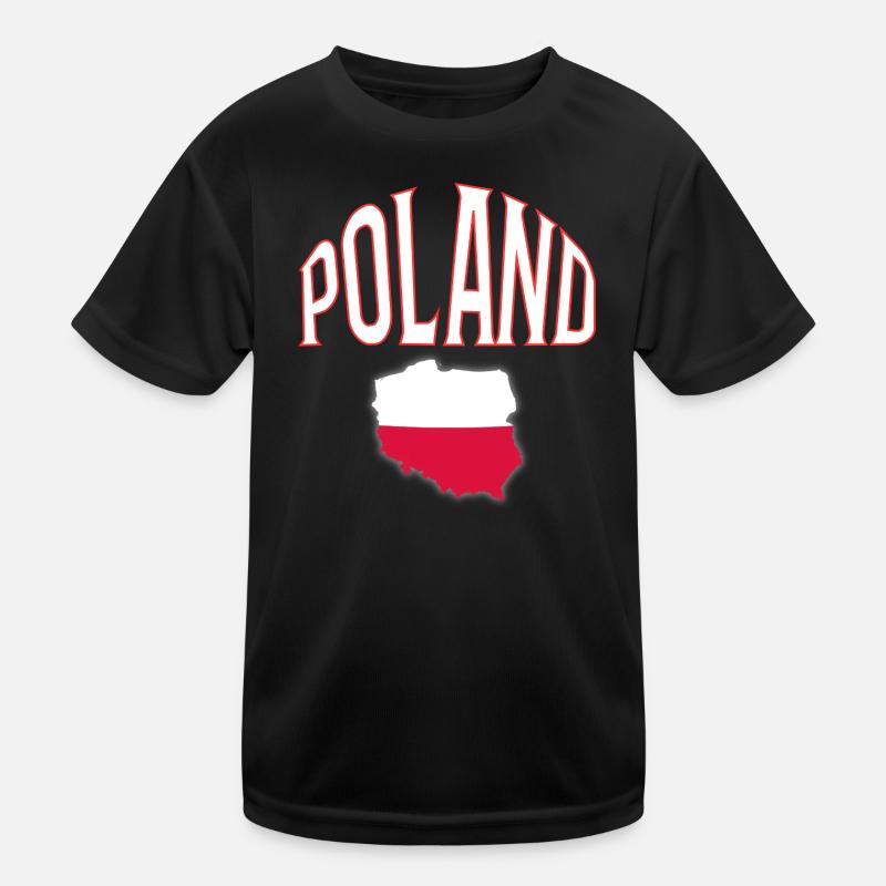 Poland Kinder Funktions-T-Shirt