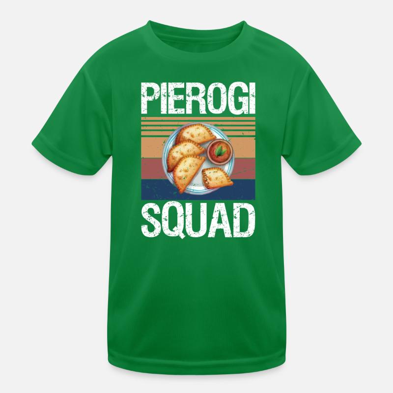 Pierogi Squad Poland Pierogi Kinder Funktions-T-Shirt