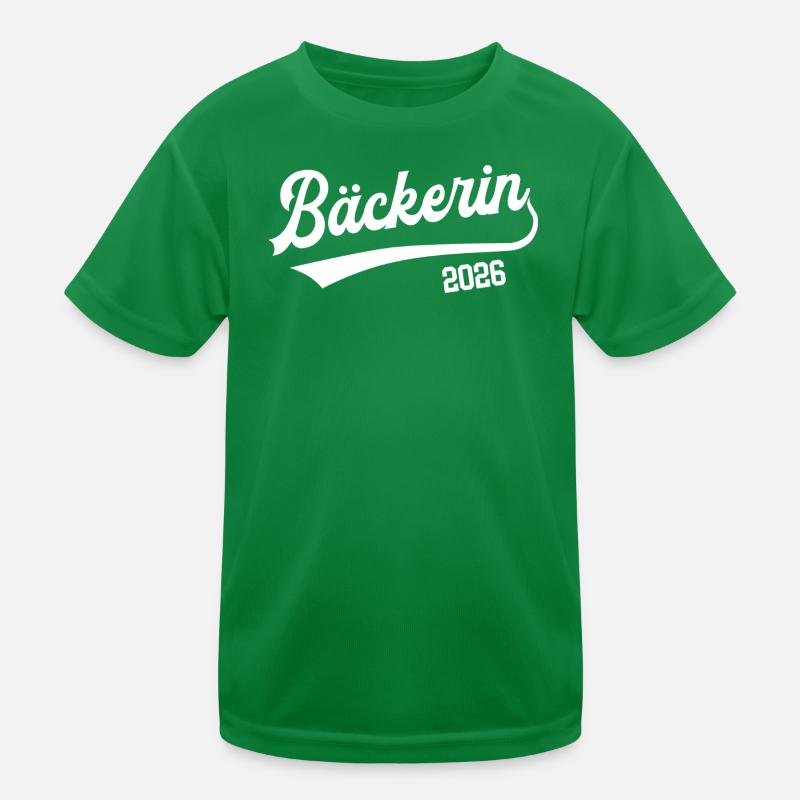 Bäckerin 2026 Ausbildung Prüfung Bäcker Baeckerin Kinder Funktions-T-Shirt