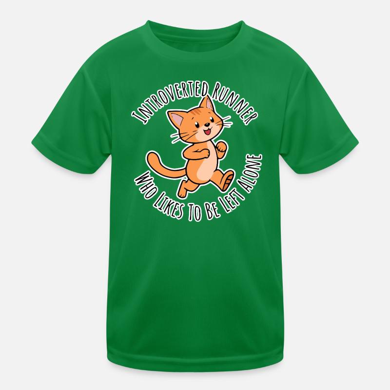 Intovertierter Läufer will alleine gelassen werden Kinder Funktions-T-Shirt