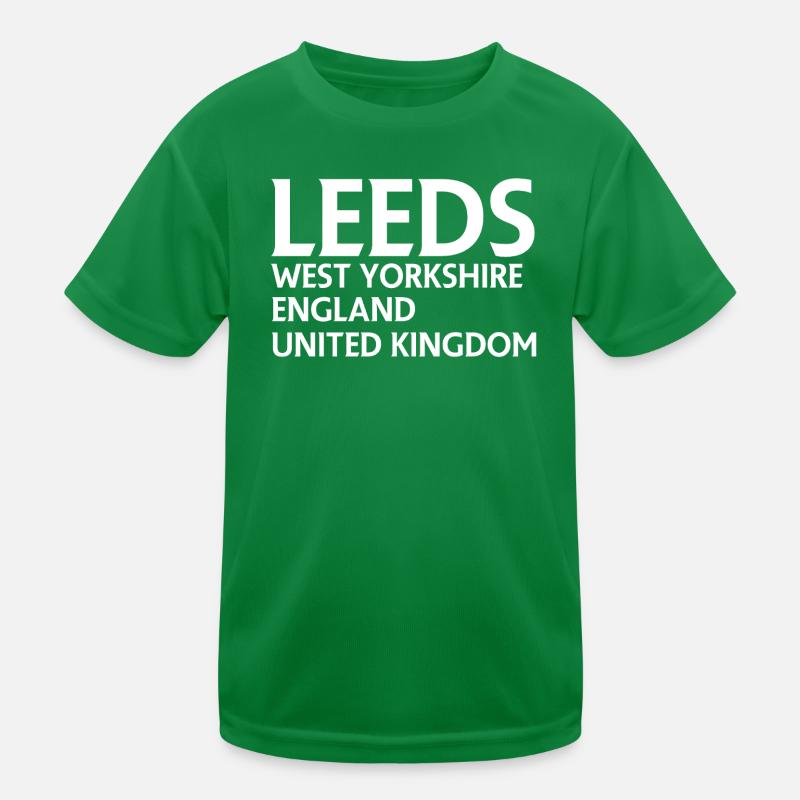 Leeds – England Liedtextdesign Kinder Funktions-T-Shirt