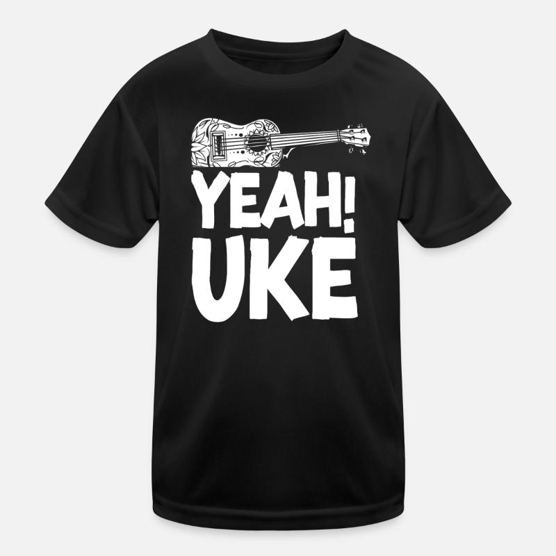 Hawaiian Ukulele Uke yes! Uke Kids Functional T-Shirt