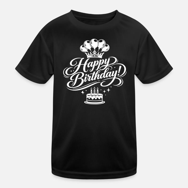 Happy Birthday Greeting Kids Functional T-Shirt