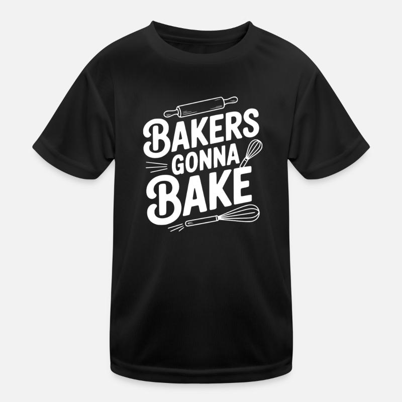 Bäcker gehen zum Backen Kinder Funktions-T-Shirt