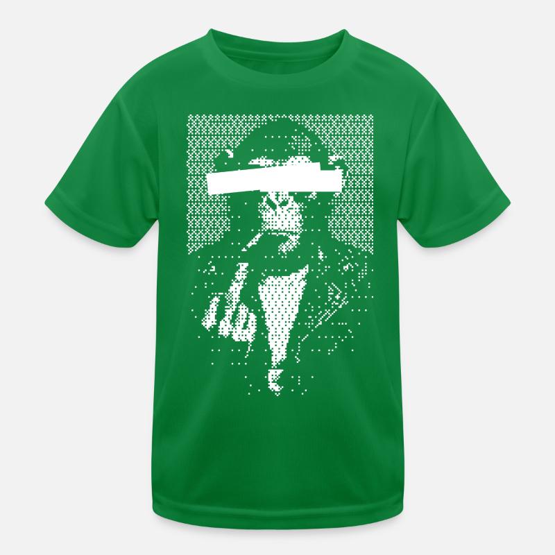 Augenbindeter Affenkrimineller Kinder Funktions-T-Shirt