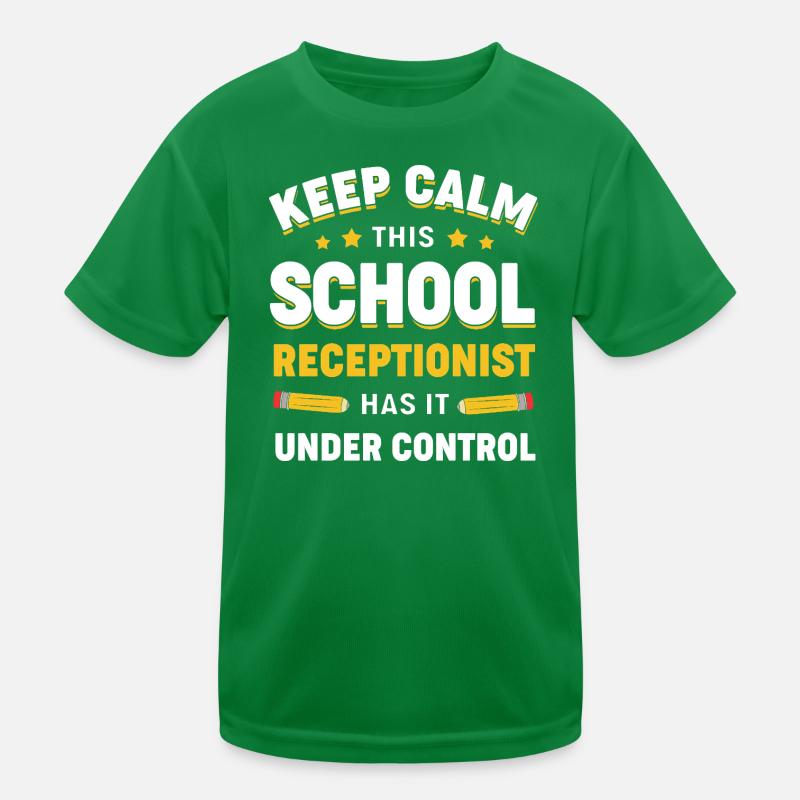 Receptionist School Receptionist Kids Functional T-Shirt