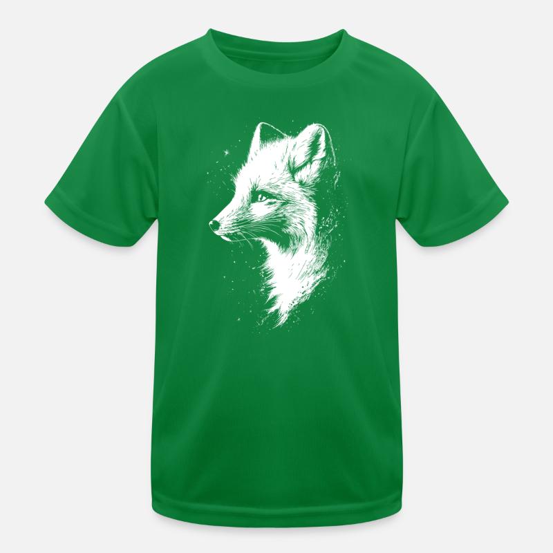 Polarfuchs Schneefuchs Eisfuchs Süßer Weißer Fuchs Kinder Funktions-T-Shirt