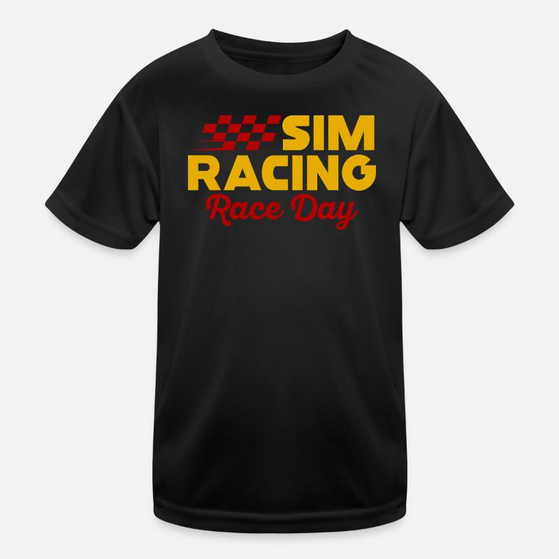 Sim Racing Renntag Kinder Funktions-T-Shirt