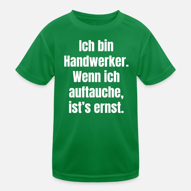 Handwerker Auftauchen Ernst Kinder Funktions-T-Shirt