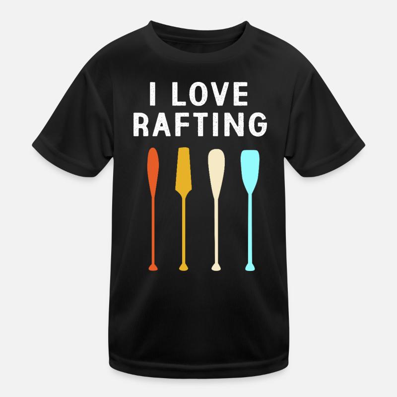 Paddelboot Kajakfahren Kajak Rafting Kinder Funktions-T-Shirt