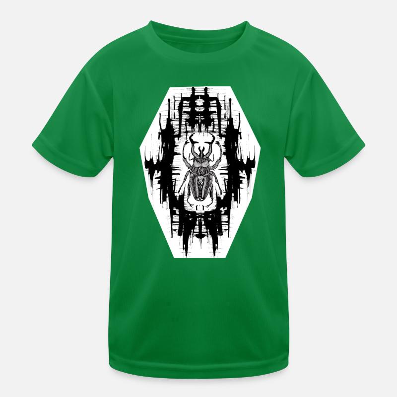 Schwarz-Weiß Scrab Design Nr. 6 Kinder Funktions-T-Shirt