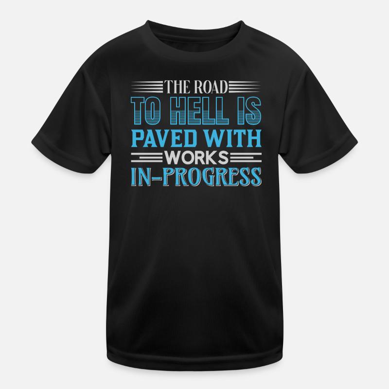 Road to hell in progress Kids Functional T-Shirt