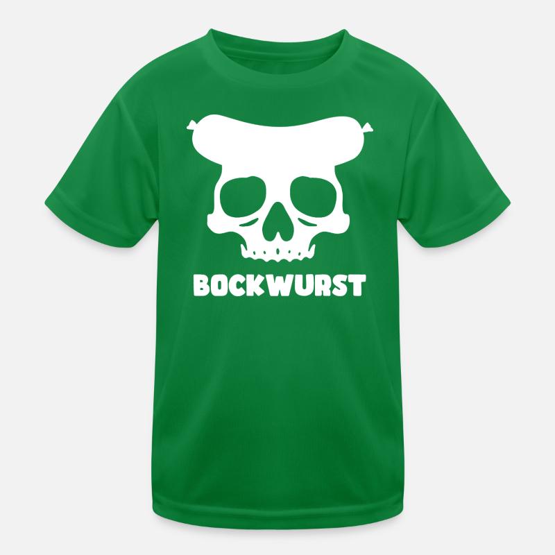 Graphique de crâne de Bockwurst T-shirt sport Enfant