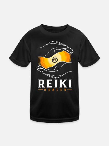 Reiki Master Reiki Symbol Reiki - Kids Functional T-Shirt - black - Front