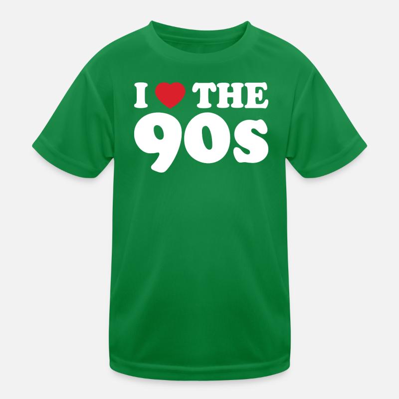 Ich liebe die 90er. Kinder Funktions-T-Shirt