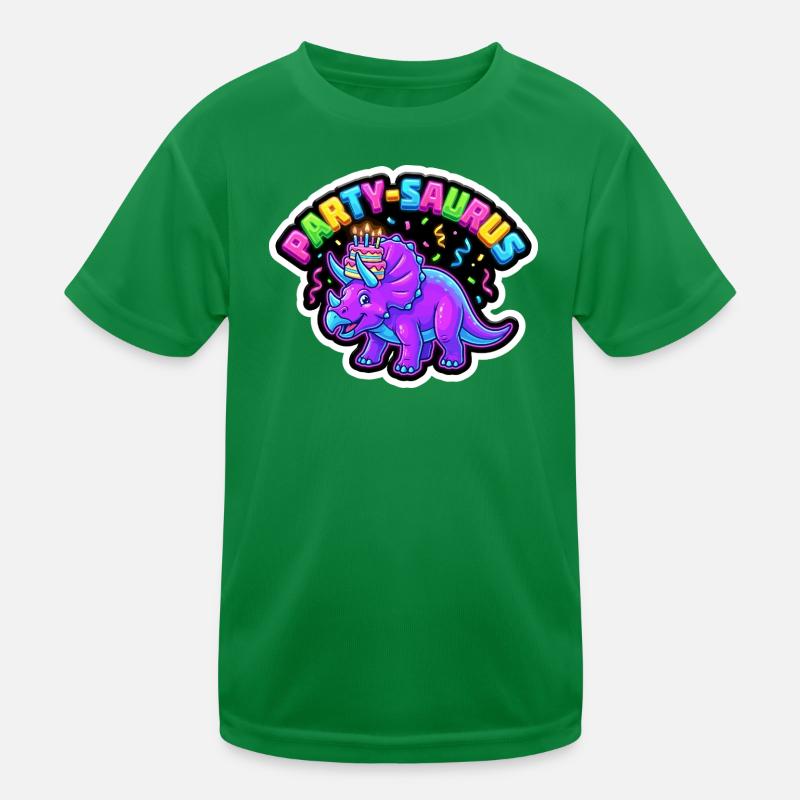 Party-Saurus Geburtstag Dino Kinder Funktions-T-Shirt
