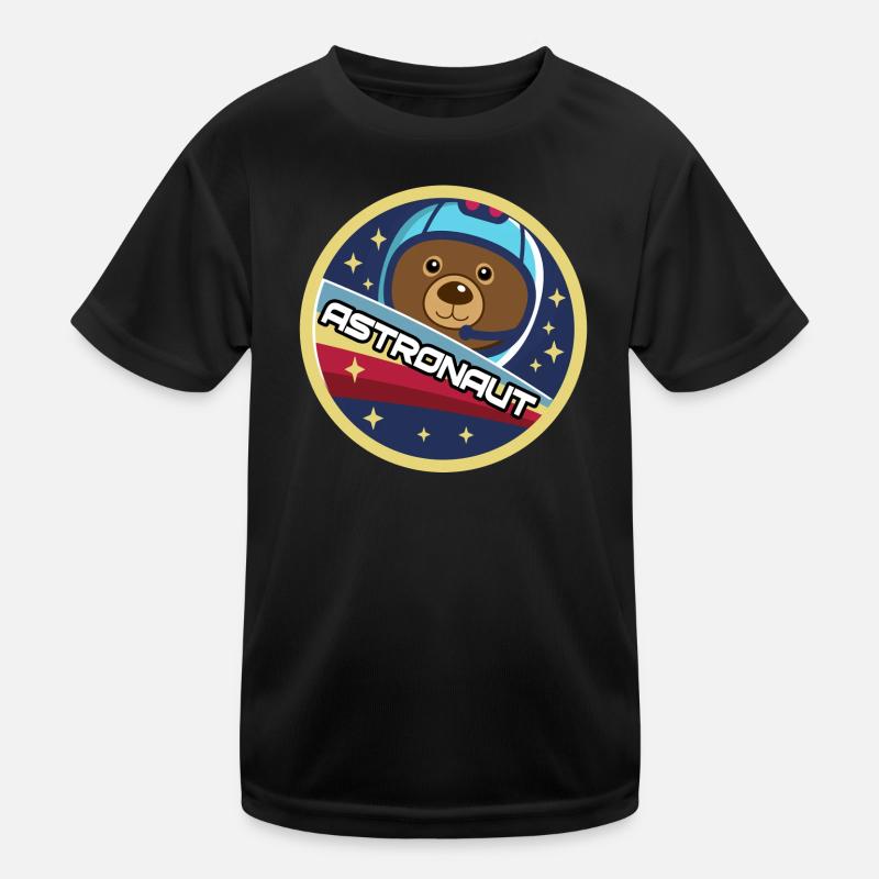 Astronaut Bear | Cool Astronaut Bear Kids Functional T-Shirt