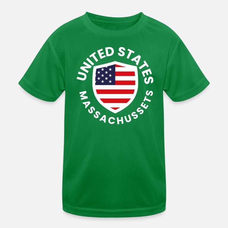 Amerikanischer Schild mit Flaggendesign Kinder Funktions-T-Shirt