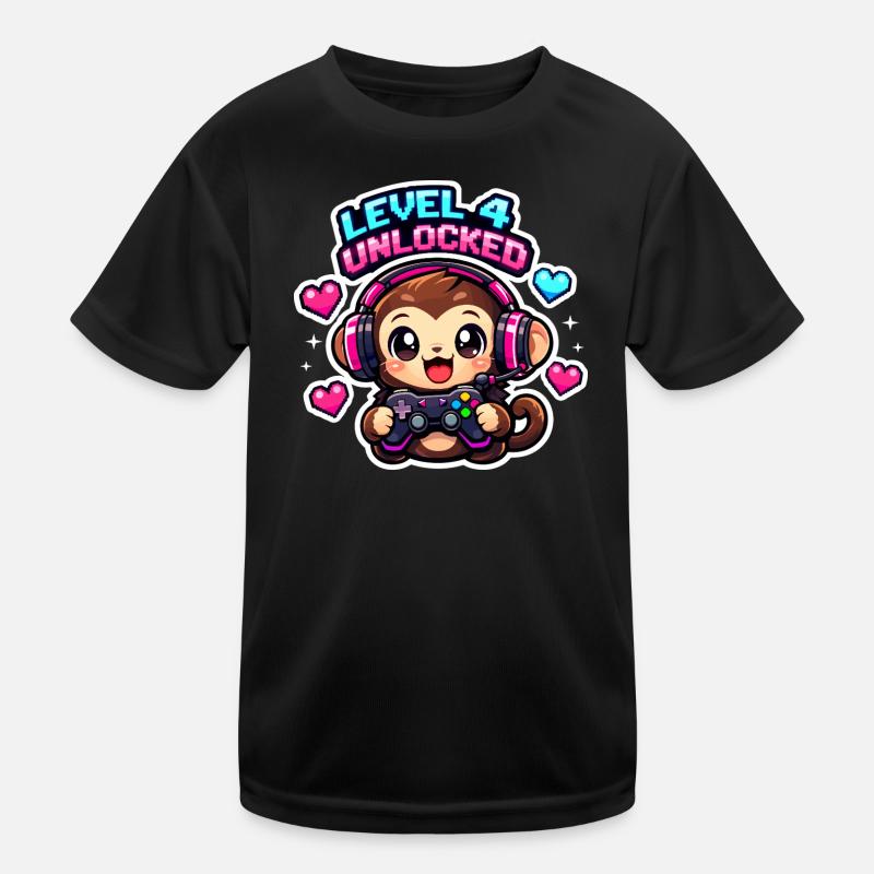 Niveau 4 débloqué T-shirt sport Enfant