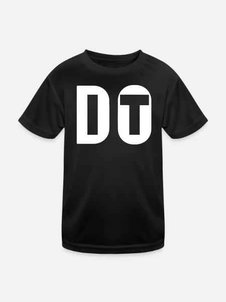 Fais-le, n'abandonne pas - T-shirt sport Enfant - noir - Devant