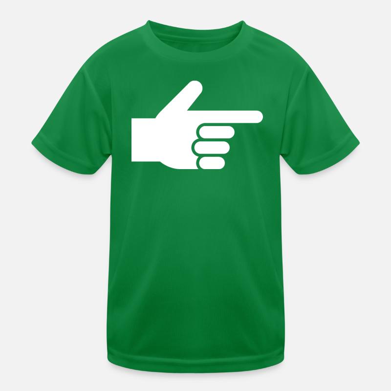 Hand, index finger, pointer Kids Functional T-Shirt