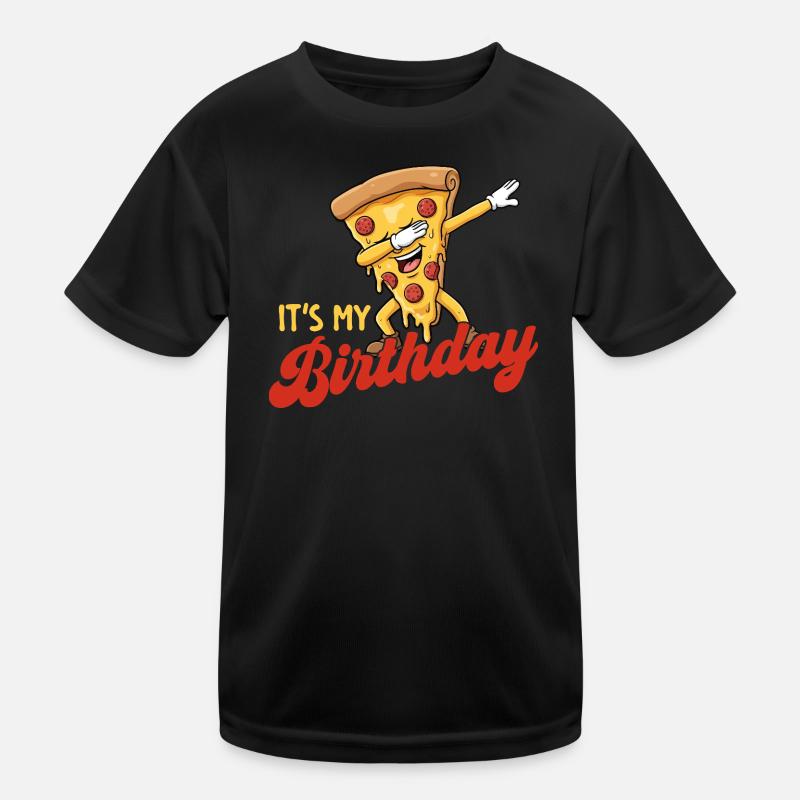 Es ist meine Geburtstags-Dabbing-Pizza-Witzparty. Kinder Funktions-T-Shirt