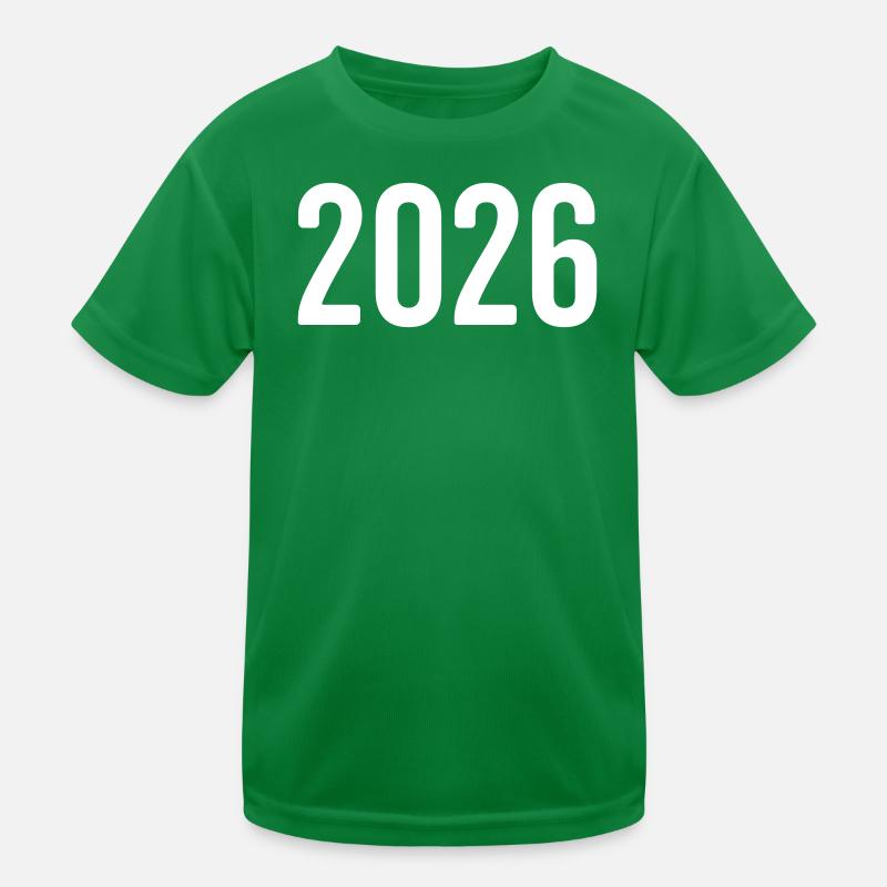 2026 Year Digit Kids Functional T-Shirt