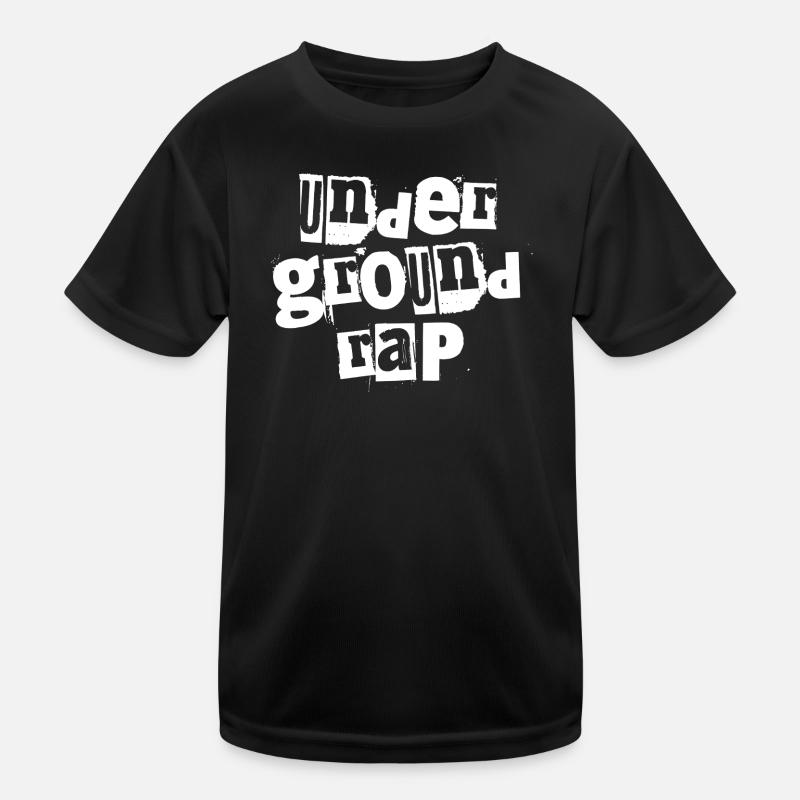 Underground Rap Typography Kids Functional T-Shirt