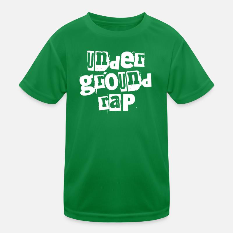 Underground Rap Typography Kids Functional T-Shirt