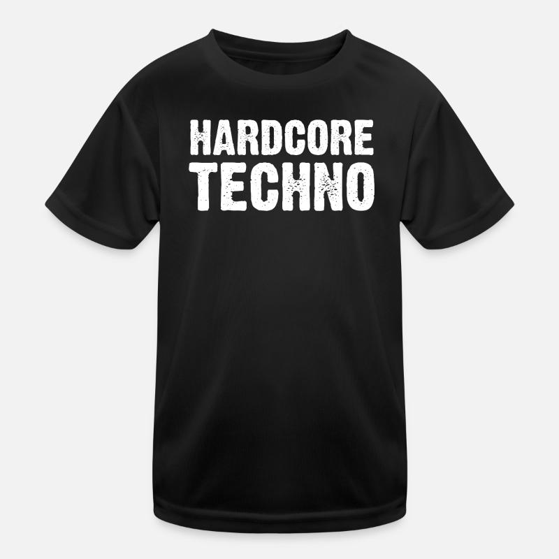 Hardcore Techno verzweifelt Kinder Funktions-T-Shirt