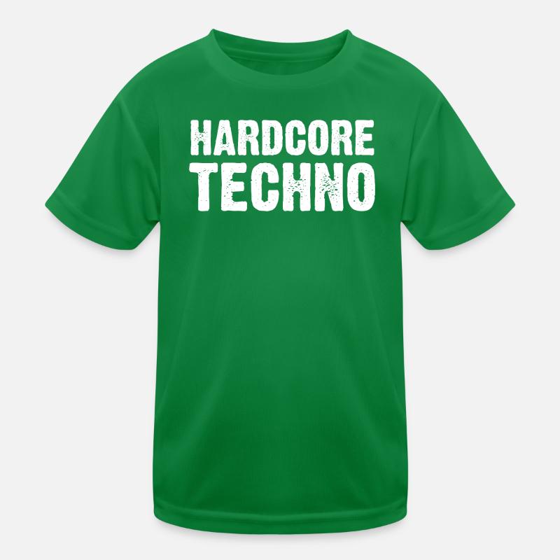 Hardcore Techno Distressed Kids Functional T-Shirt