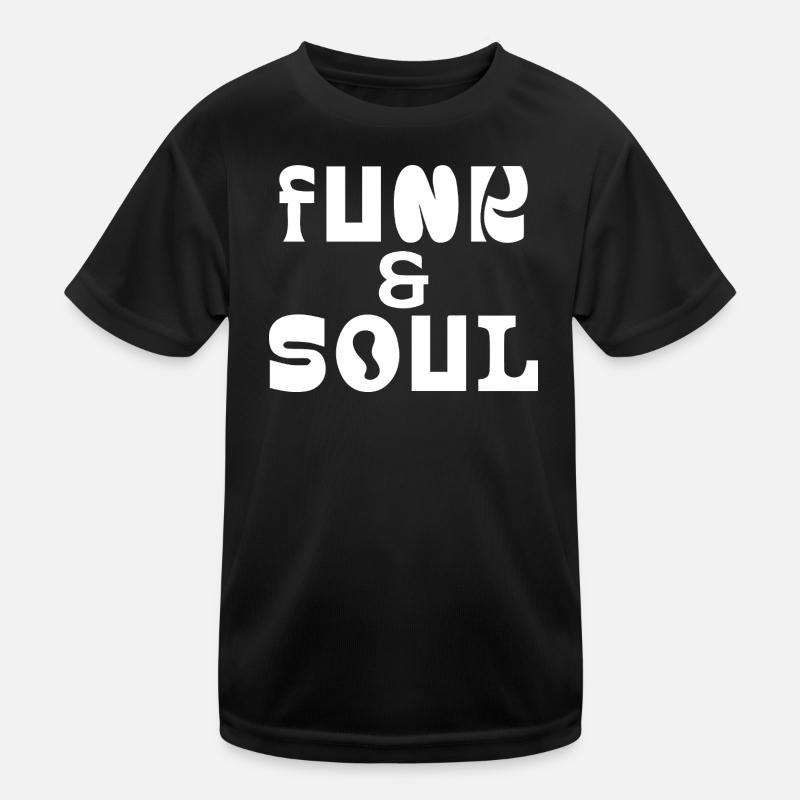 Funk and Soul Bold Typography  Kids Functional T-Shirt