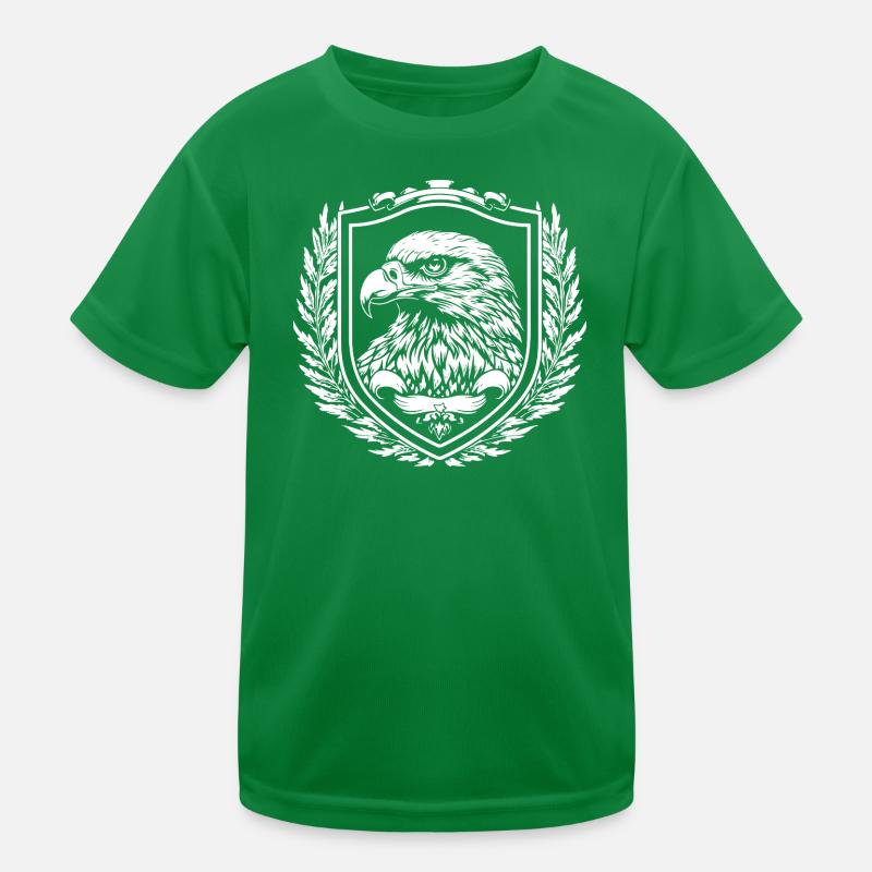 Adler Schild Lorbeer Kinder Funktions-T-Shirt