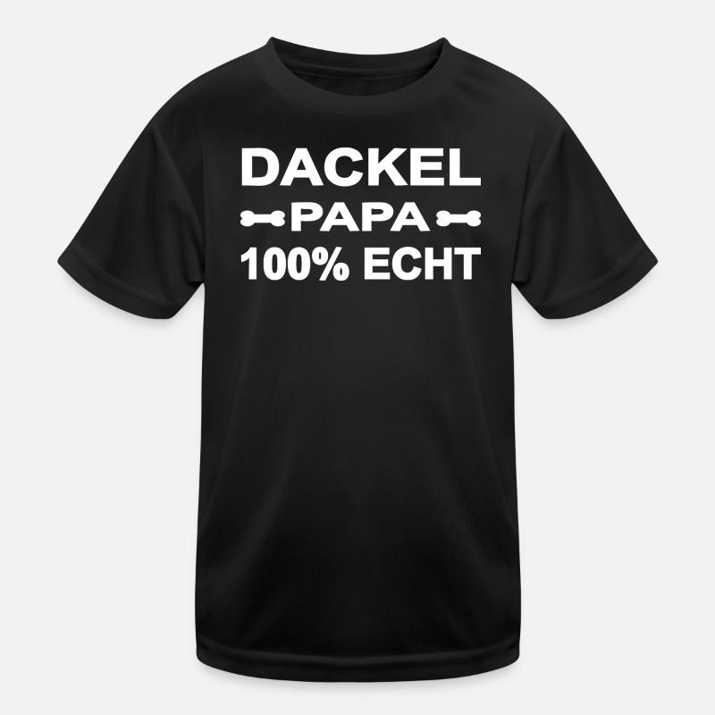 Dackel Kinder Funktions-T-Shirt