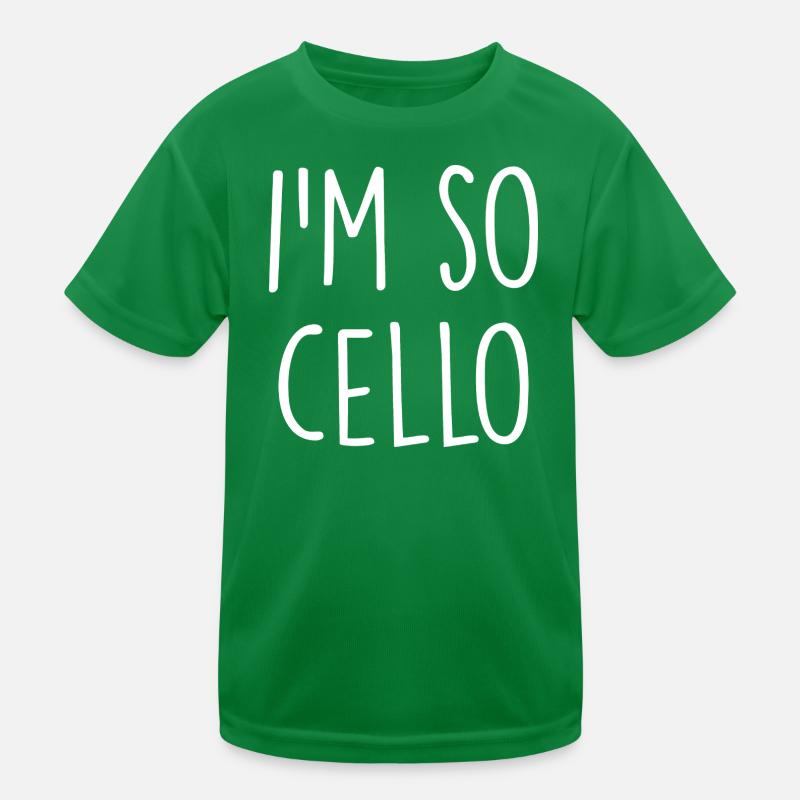 Cello Violin Kids Functional T-Shirt