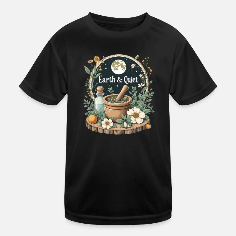 Earth & Quiet Forest Witches Nature Magic Kids Functional T-Shirt