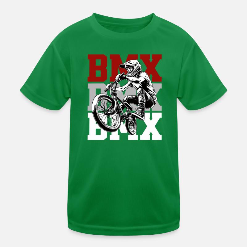 Conception des actions de saut BMX Rider T-shirt sport Enfant