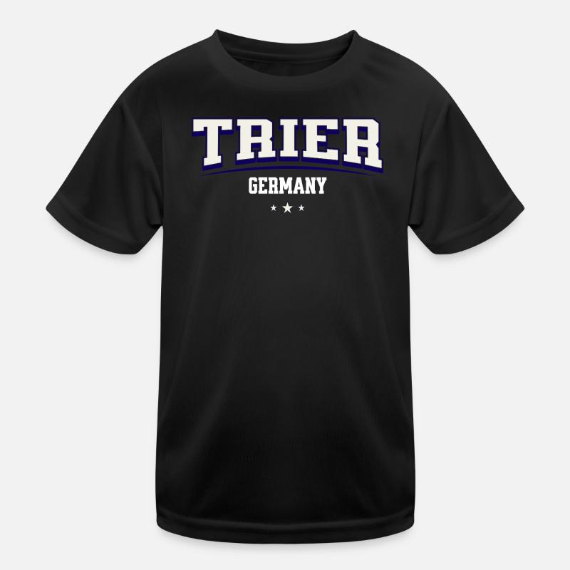 Trier Germany City Emblem Kids Functional T-Shirt