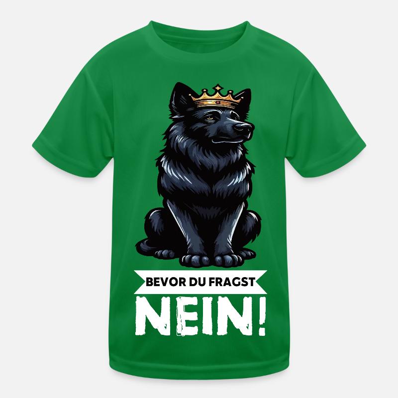 Bevor Du Fragst Schwarzer Schäferhund Schäferhunde Kinder Funktions-T-Shirt