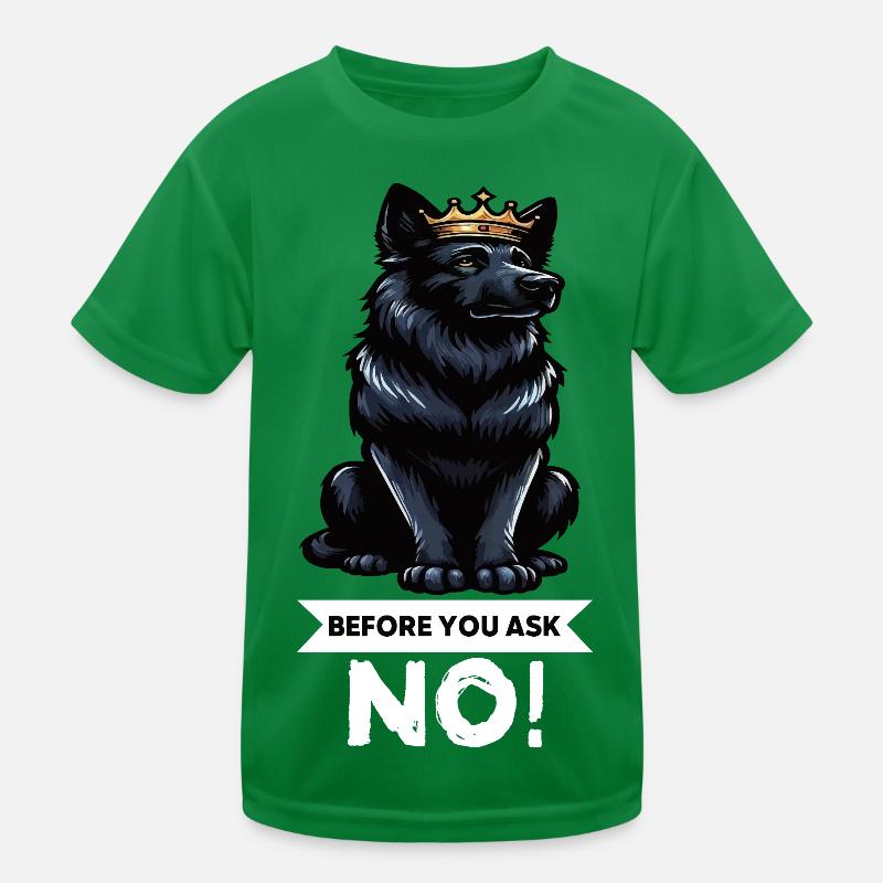 Before You Ask Schwarzer Schäferhund Schäferhunde Kinder Funktions-T-Shirt