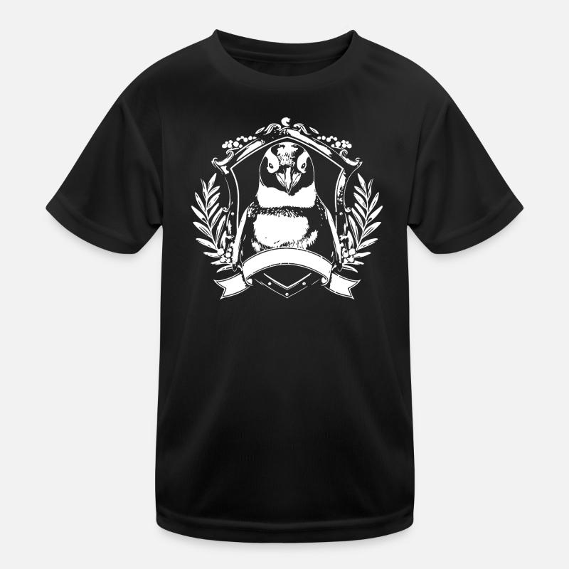 Pinguin Wappen Crest Kinder Funktions-T-Shirt