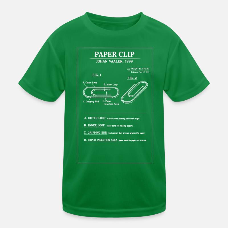 Schéma de plan de brevet pour trombone vintage T-shirt sport Enfant